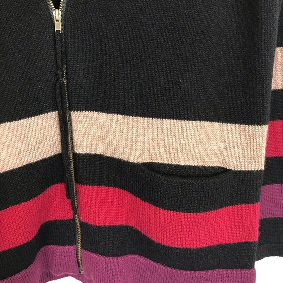 YOON cardigan sweater jacket Wool Cashmere with pockets Zipper Small - Picture 7 of 9